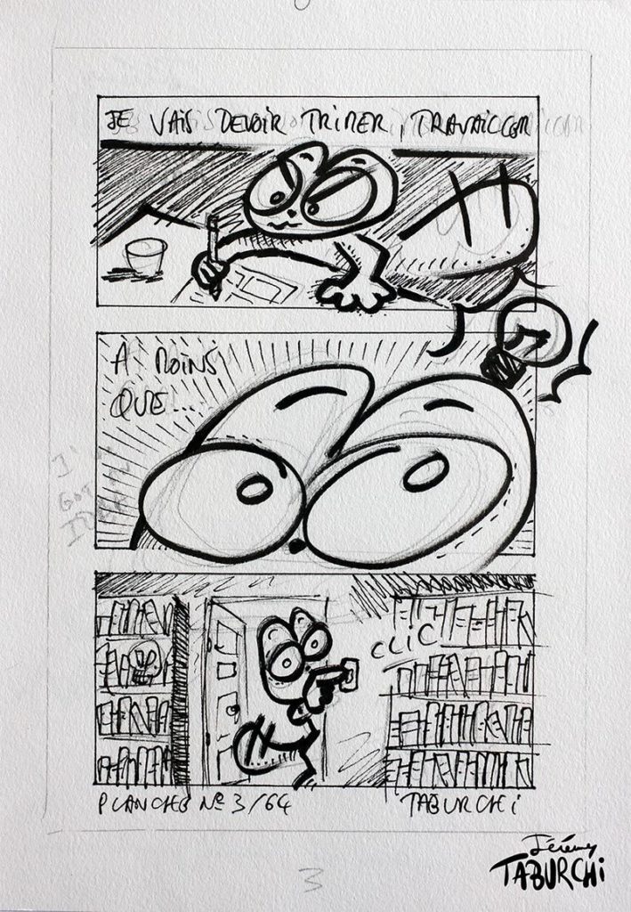 planche originale de bande dessinée N°3 sur 64