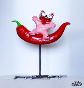Sculpture Hot Cat de Jérémy Taburchi