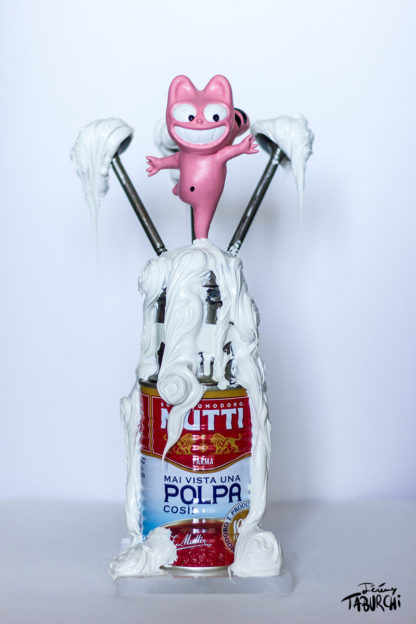 Sculpture "Pink Cat Mutti / Polpa"