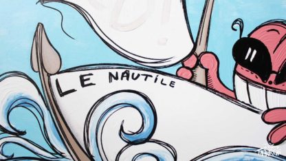 Le Nautile, acrylique sur toile