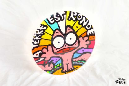 Une peinture sous plexiglas de Jérémy Taburchi