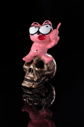 The Pink Cat bronze sculpture, Allo t Où ? Photographie par Maxime Melnikov.