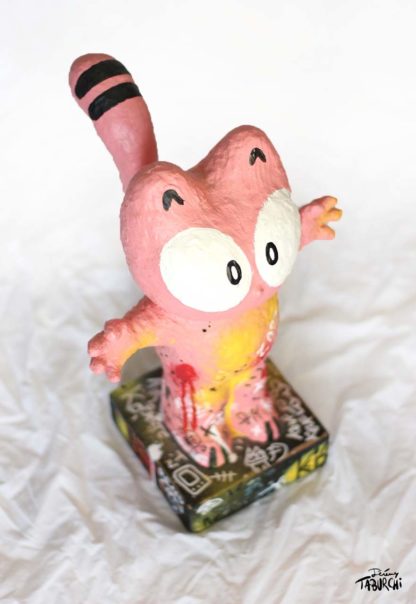 Resin sculpture of the Pink Cat