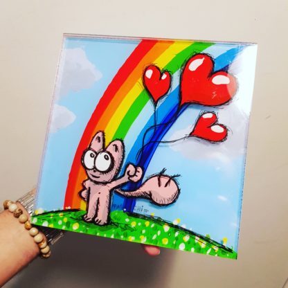 Rainbow Pink Cat