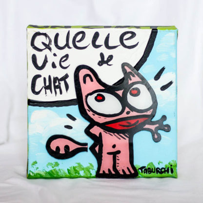 Une peinture du Chat Rose de Taburchi