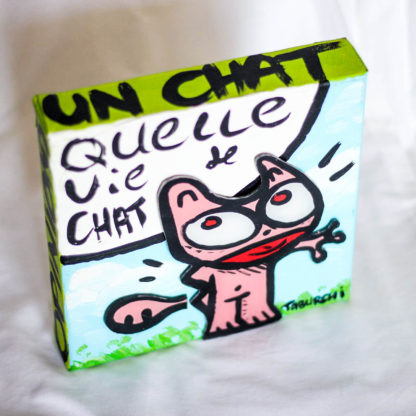 Une peinture du Chat Rose de Taburchi