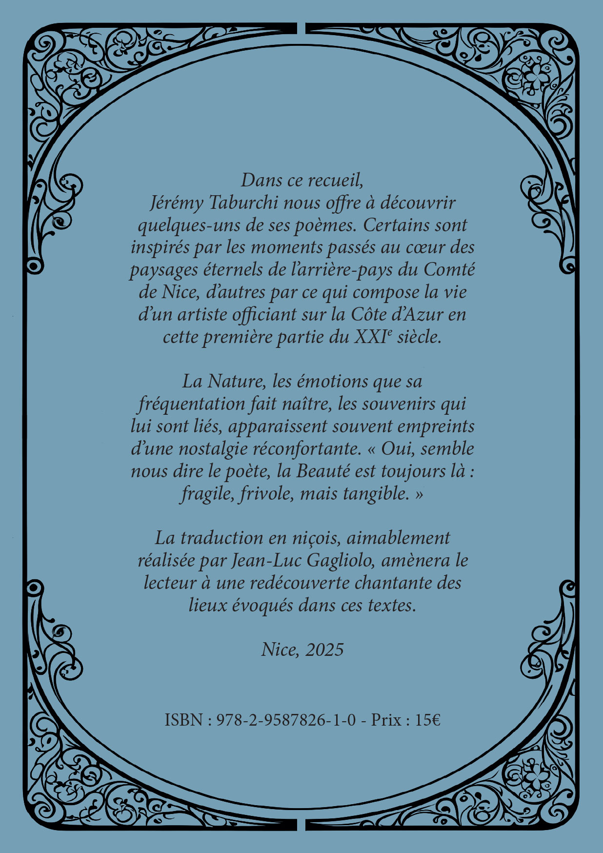 Marcher sur la queue de la comète, un recueil de poèmes de Jérémy Taburchi